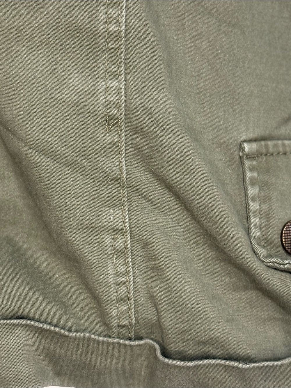 Democracy Olive Cargo Pocket Short Size - Picture 2 of 11
